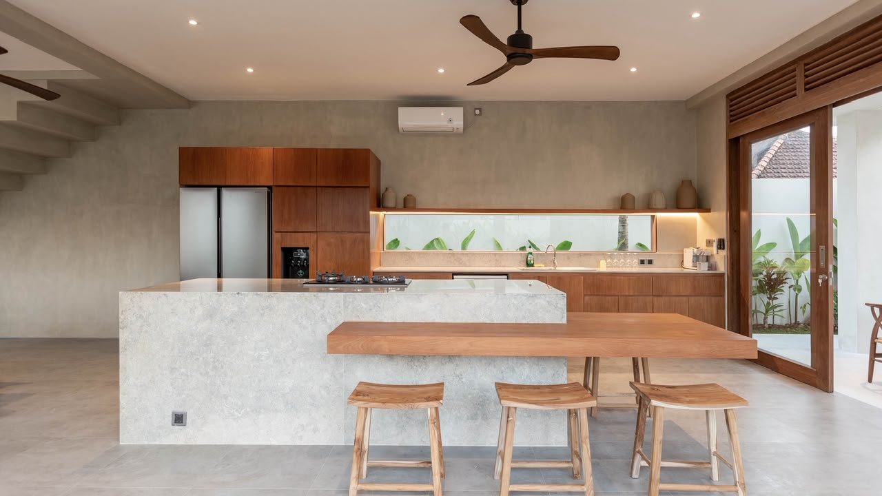 Kitchen and dining counter